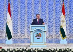 Речь по случаю Дня государственного языка Республики Таджикистан